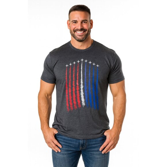 Men’s Red White Blue Air Force Flyover T-Shirt – Size XL – NWOT - Picture 1 of 8